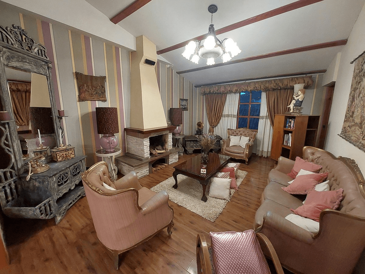 Sala común del hotel en Cusco